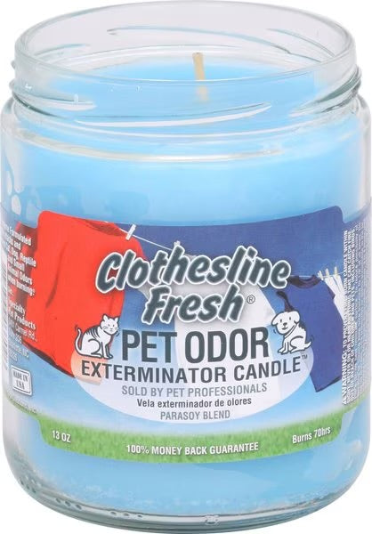 Pet odor eliminator candles