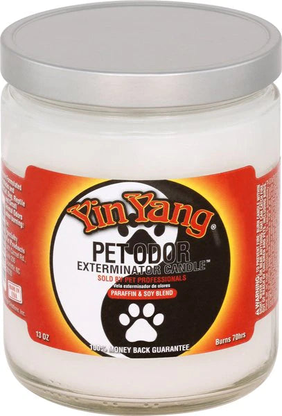 Pet odor eliminator candles