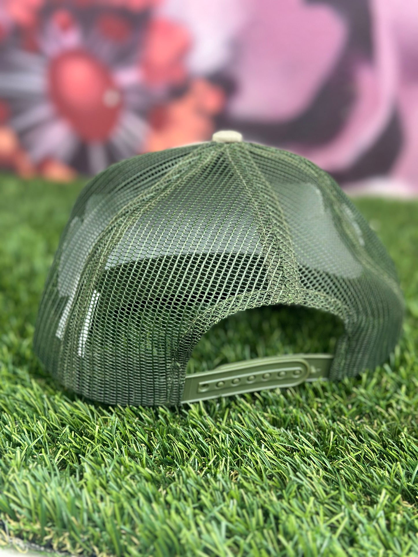 Trucker hat beige/green