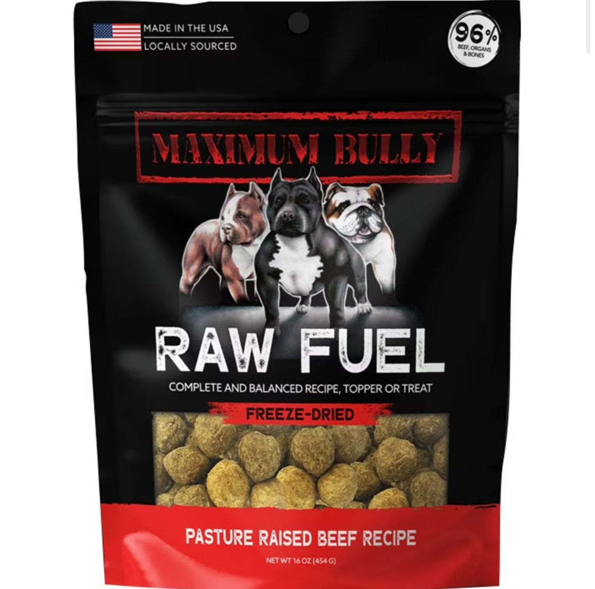 Maximum bully raw fuel treats
