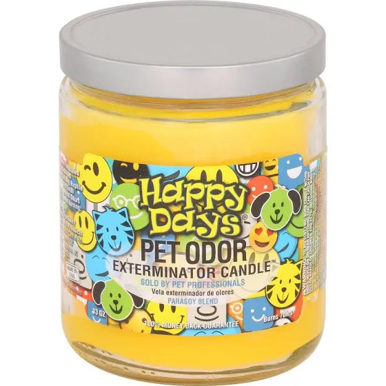 Pet odor eliminator candles