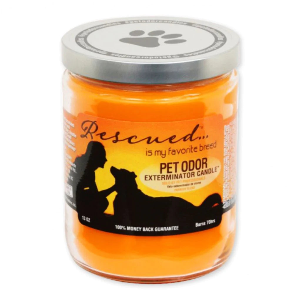 Pet odor eliminator candles