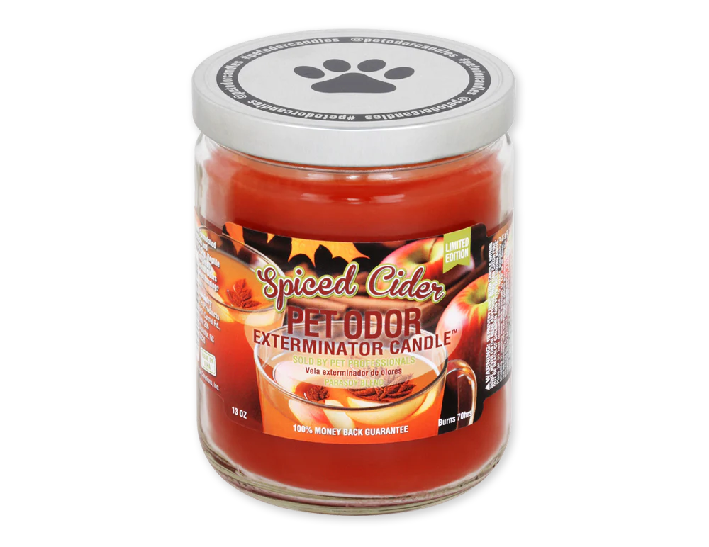 Pet odor eliminator candles