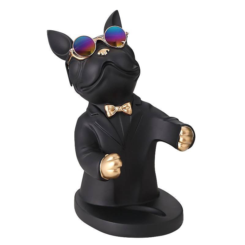 Frenchie wine bottle holder