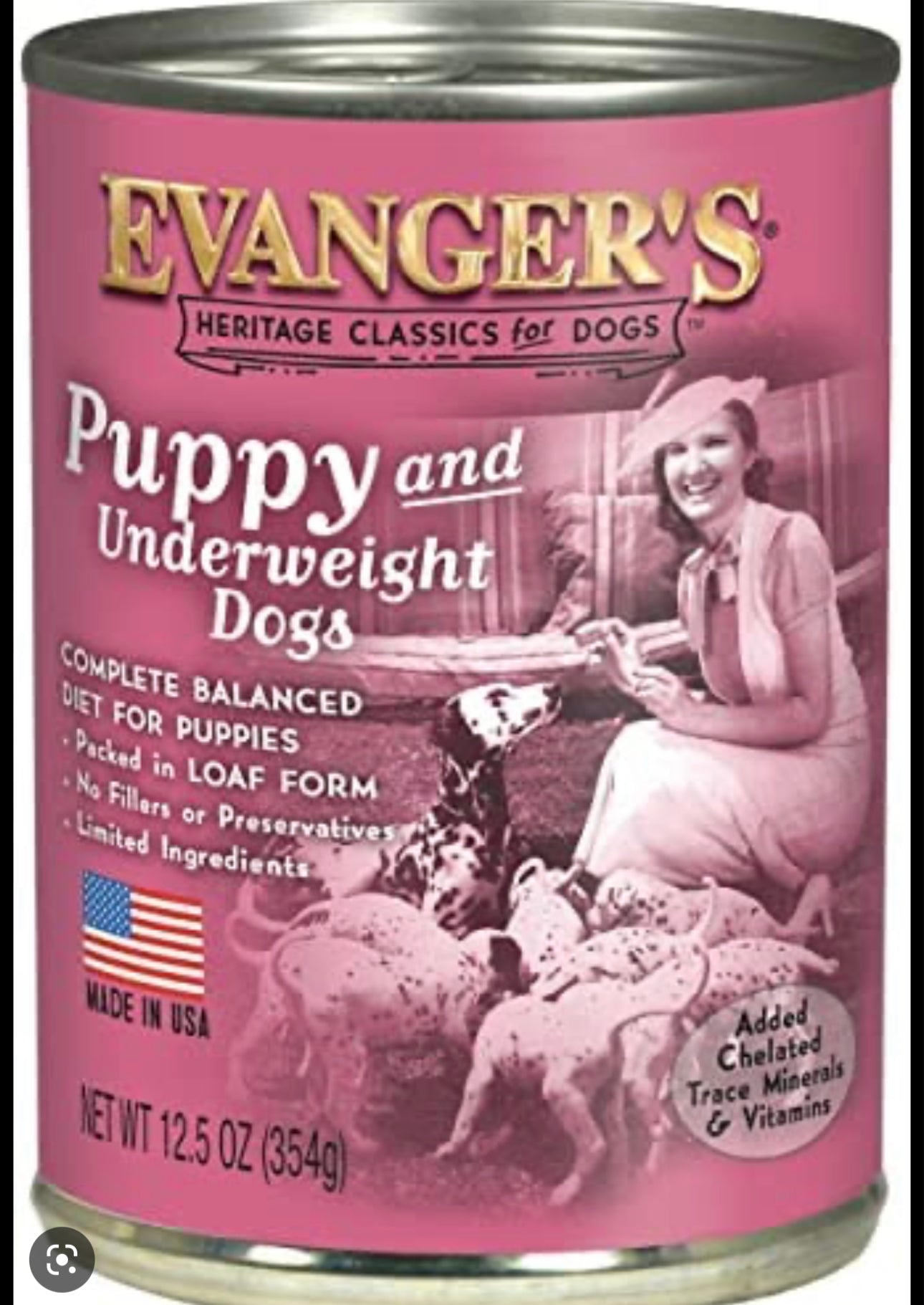 Evangers puppy can food case of 12