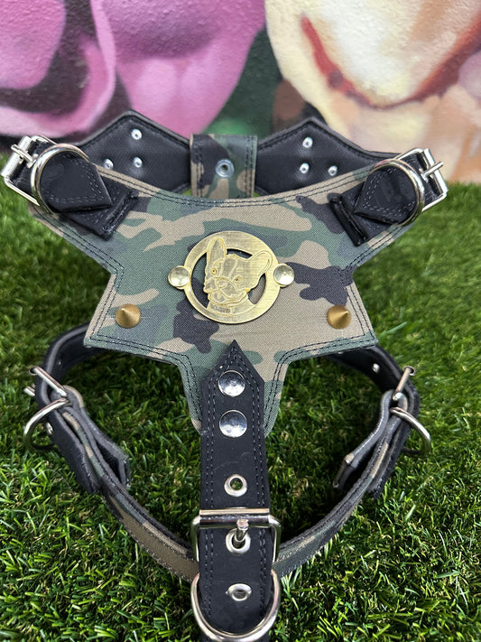 Top Dog Harness Black and Camo