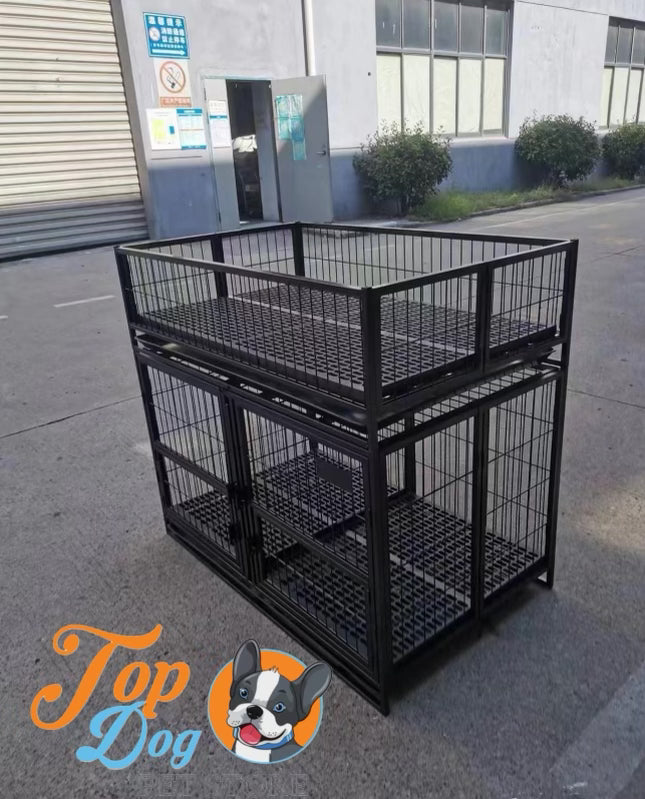 Open top dog cage hot sale