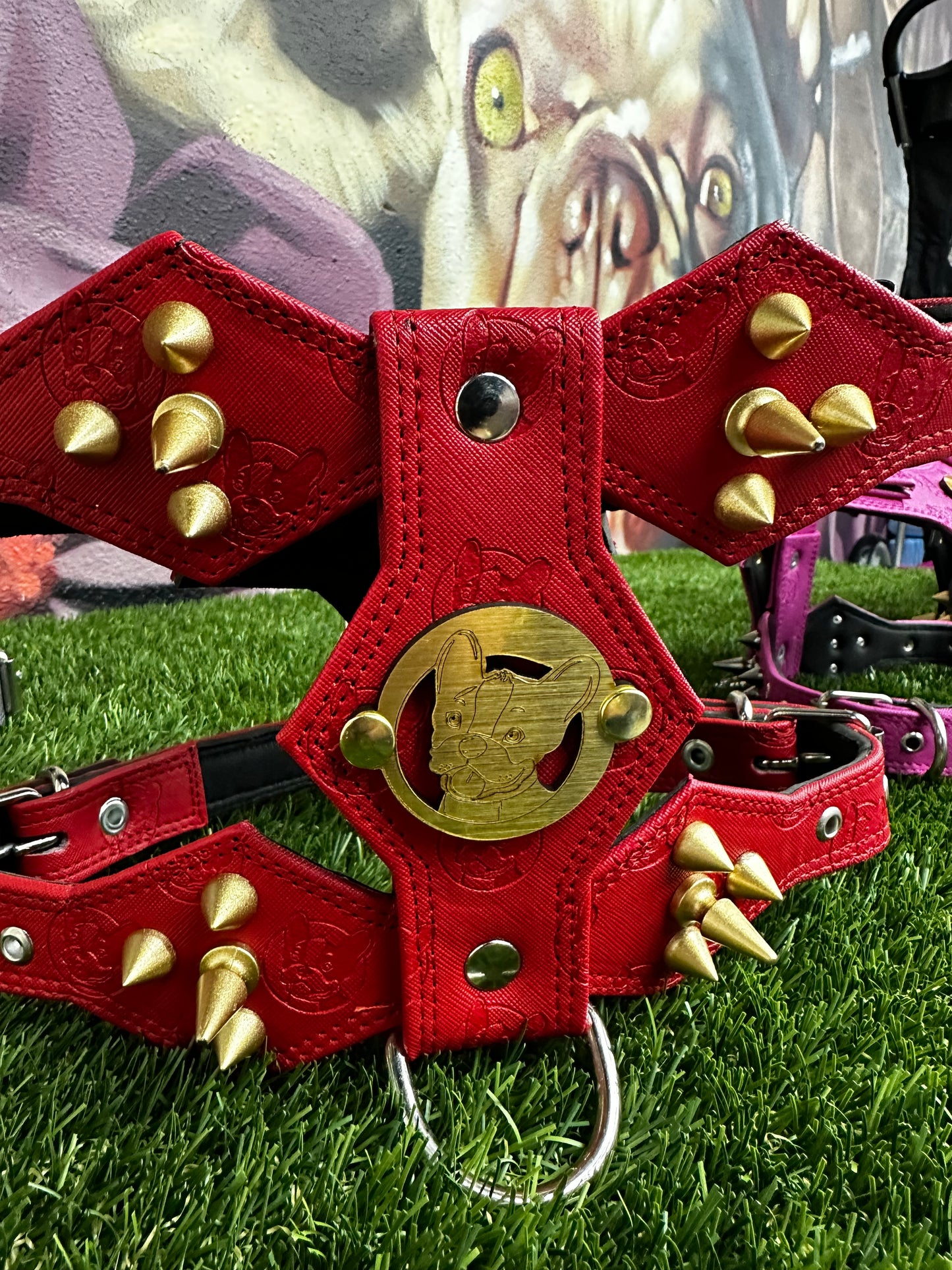Top Dog Harness Red