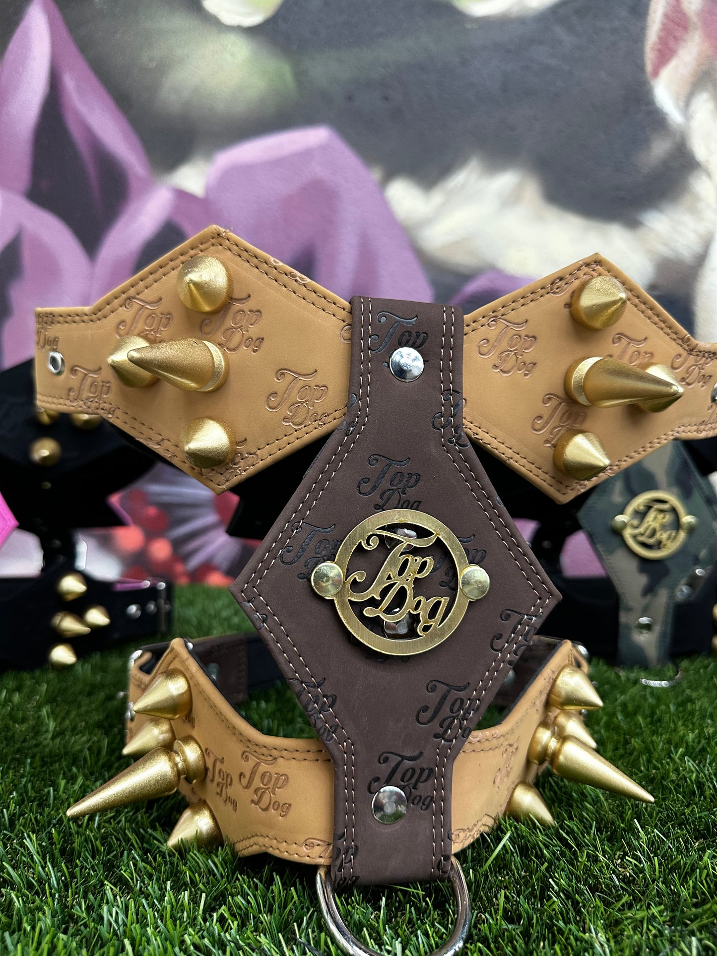 Top Dog Harness Brown and Tan