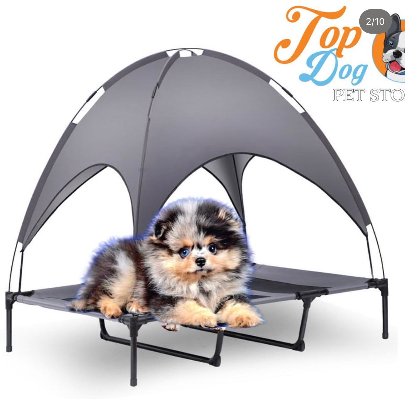 Dog bed canopy