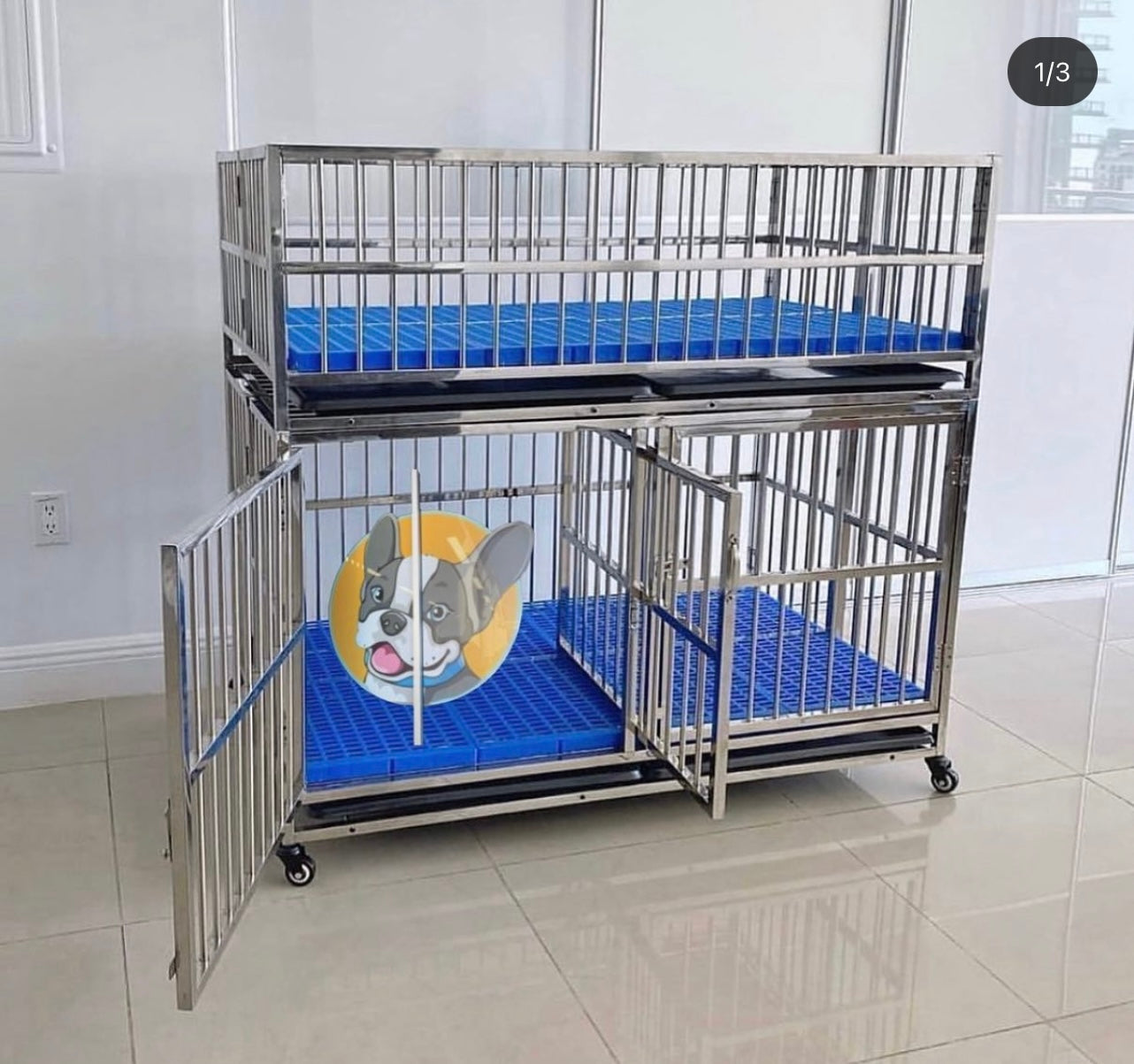 Whelping Kennel 50inch chrome