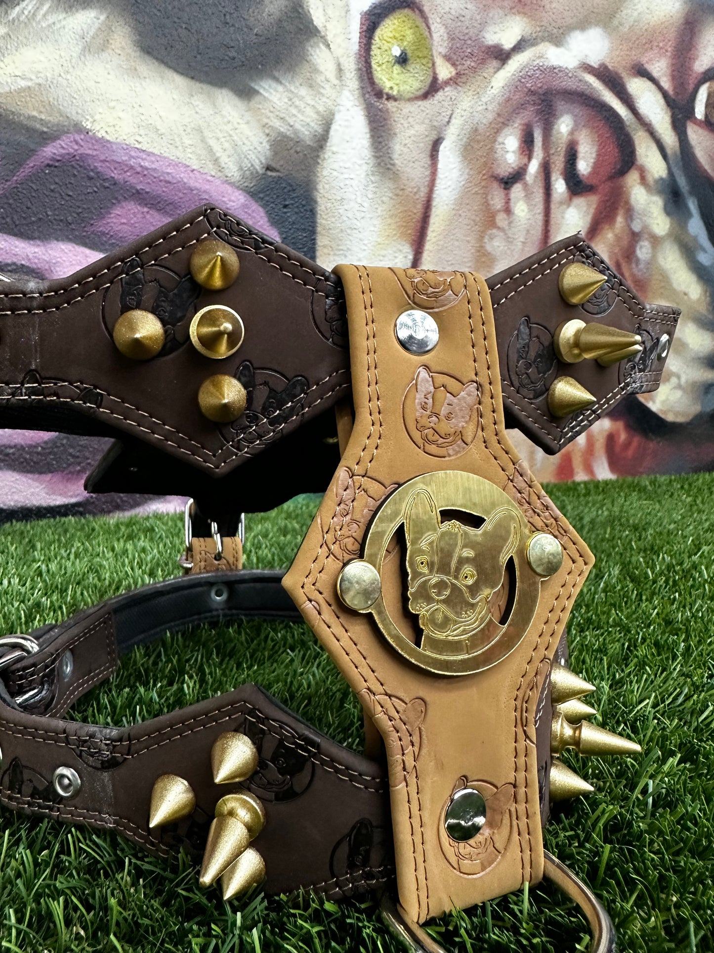 Top Dog Harness Brown and Tan