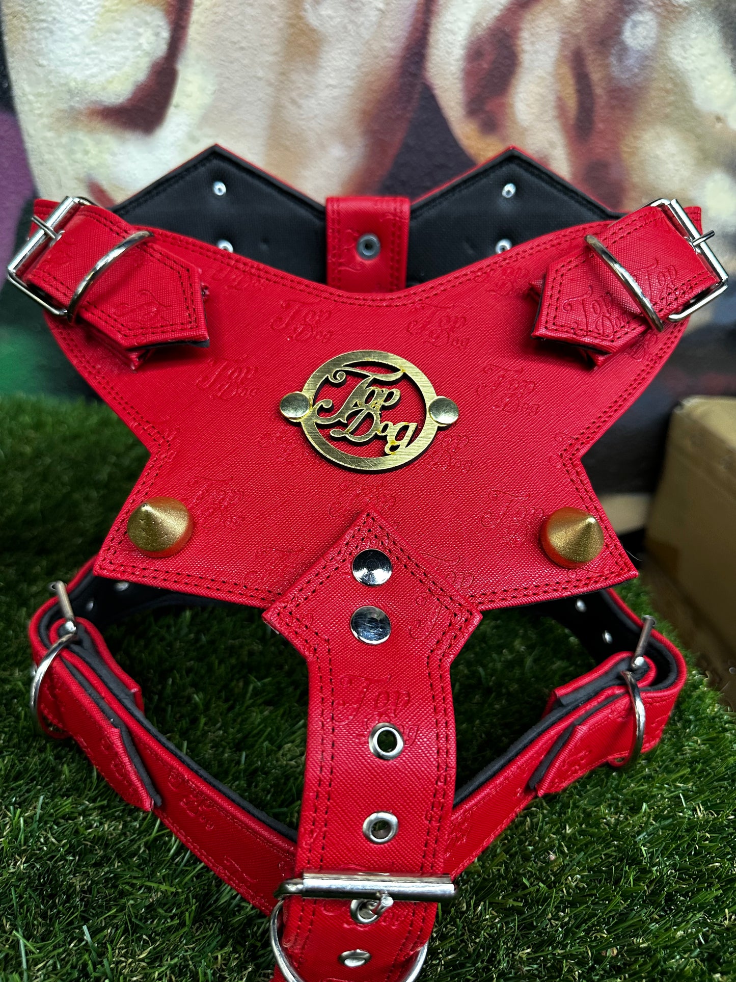 Top Dog Harness Red