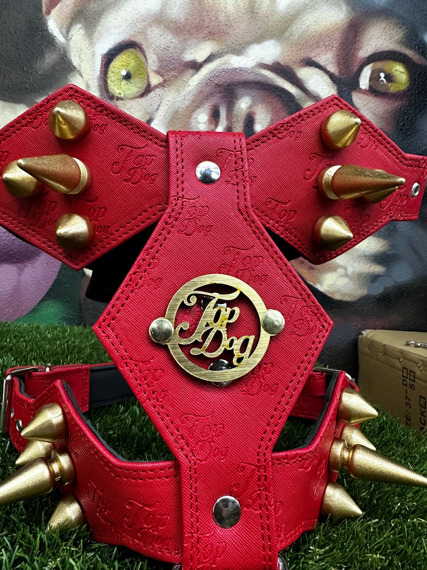 Top Dog Harness Red