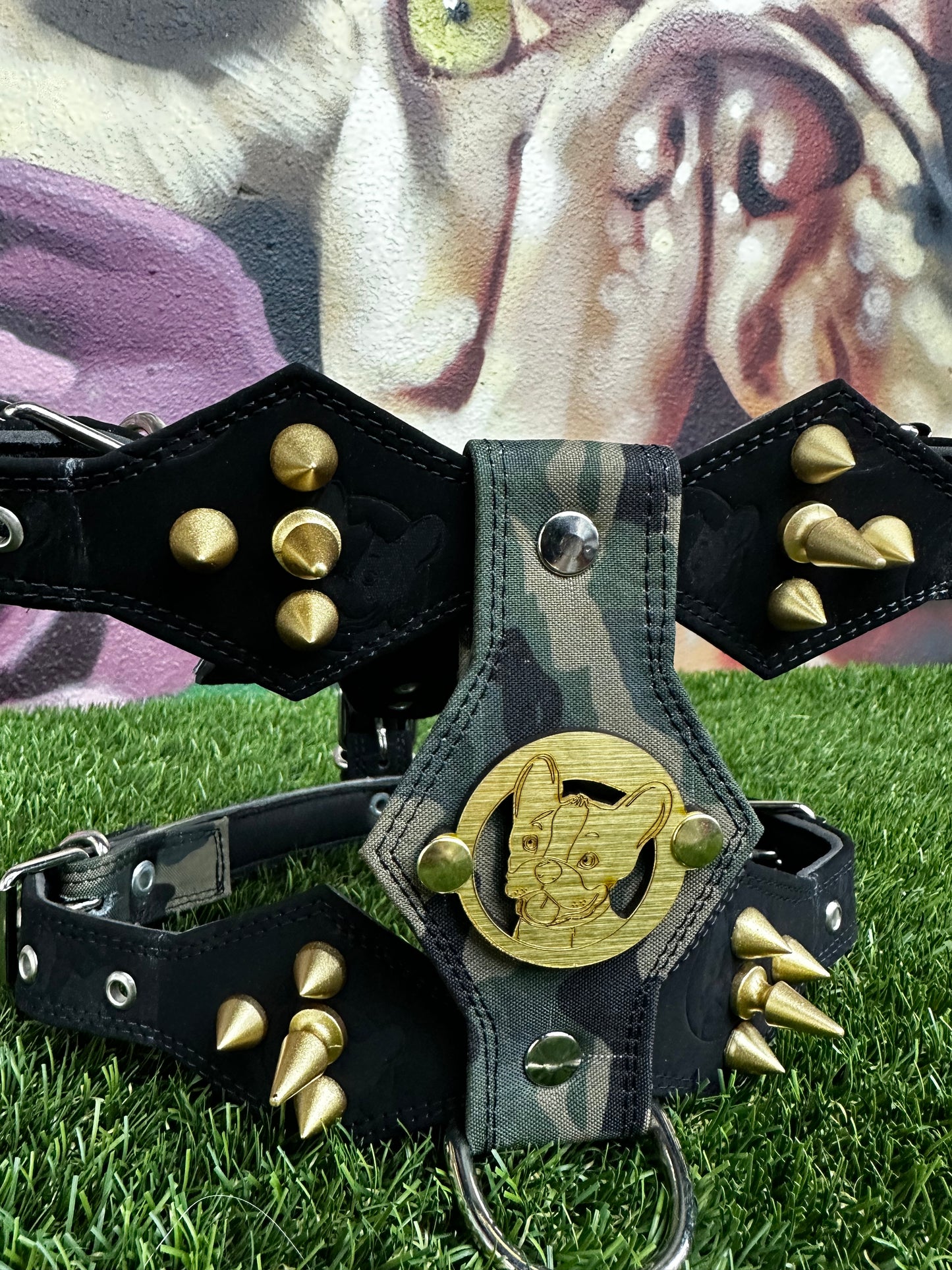 Top Dog Harness Black and Camo