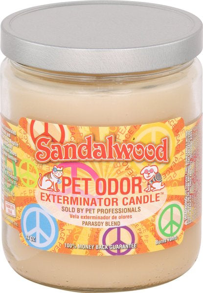 Pet odor eliminator candles