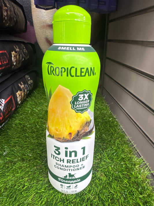 TROPICLEAN 3in1 Itch Relief Shampoo + Conditioner