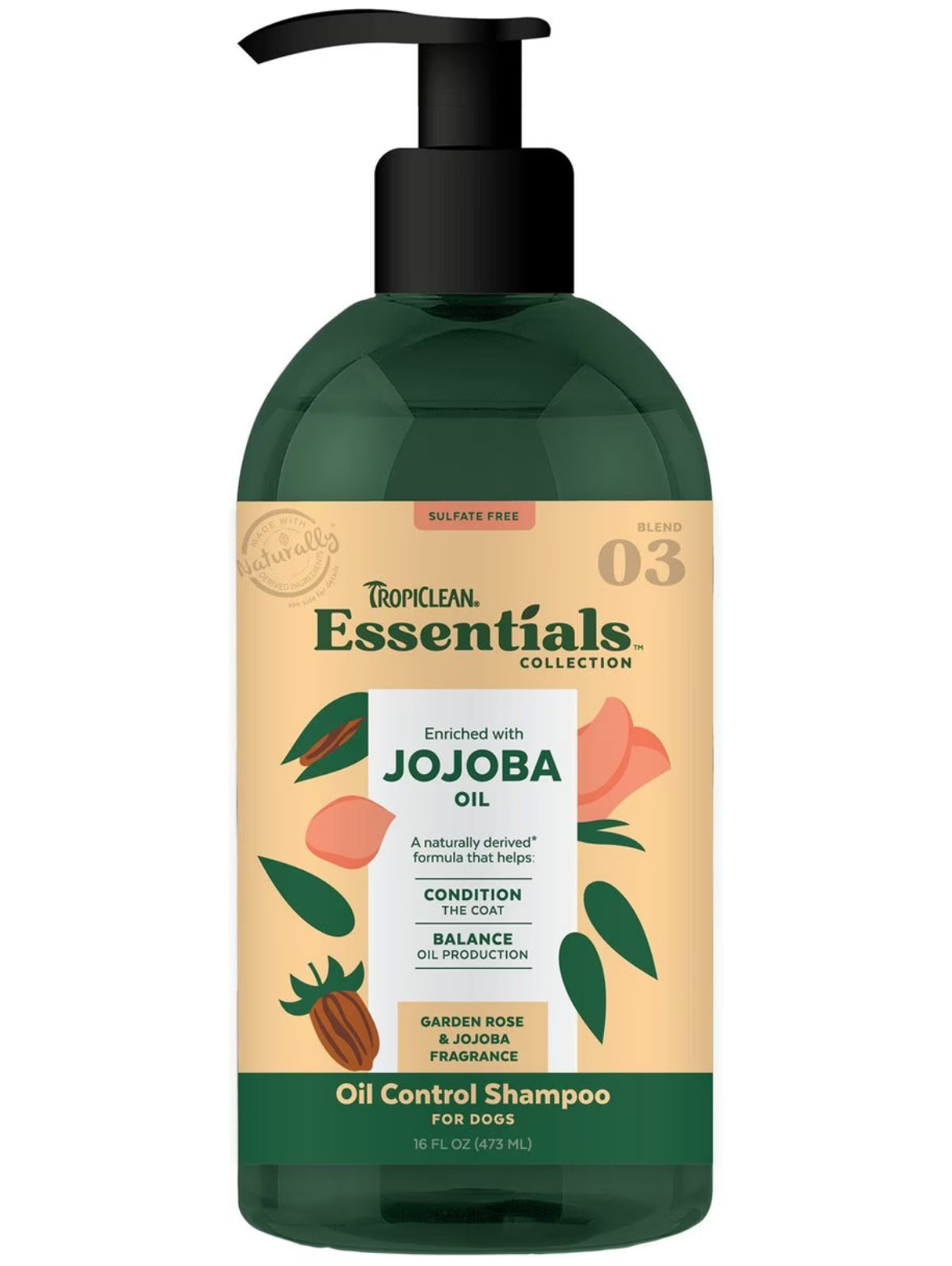 Tropiclean essentials oil control shampoo