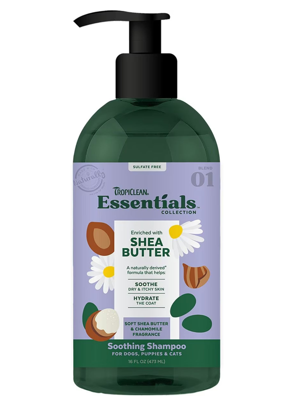 Tropiclean essentials soothing shampoo