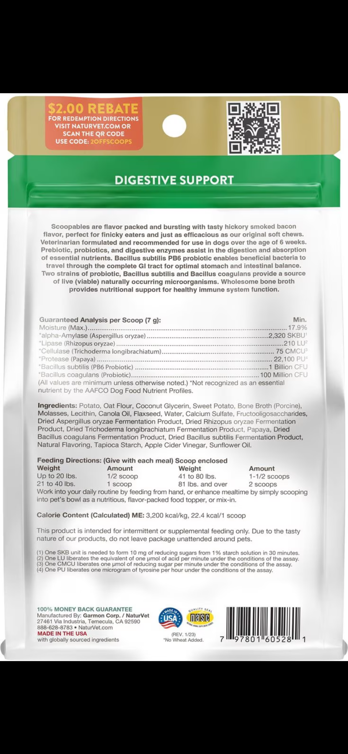 "NaturVet Advanced Probiotics & Enzymes (Supplement)