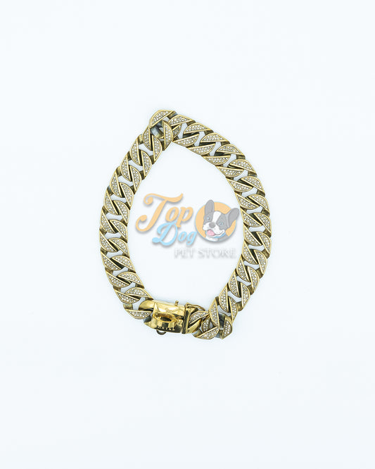 Diamond Cuban Link Collar 18"