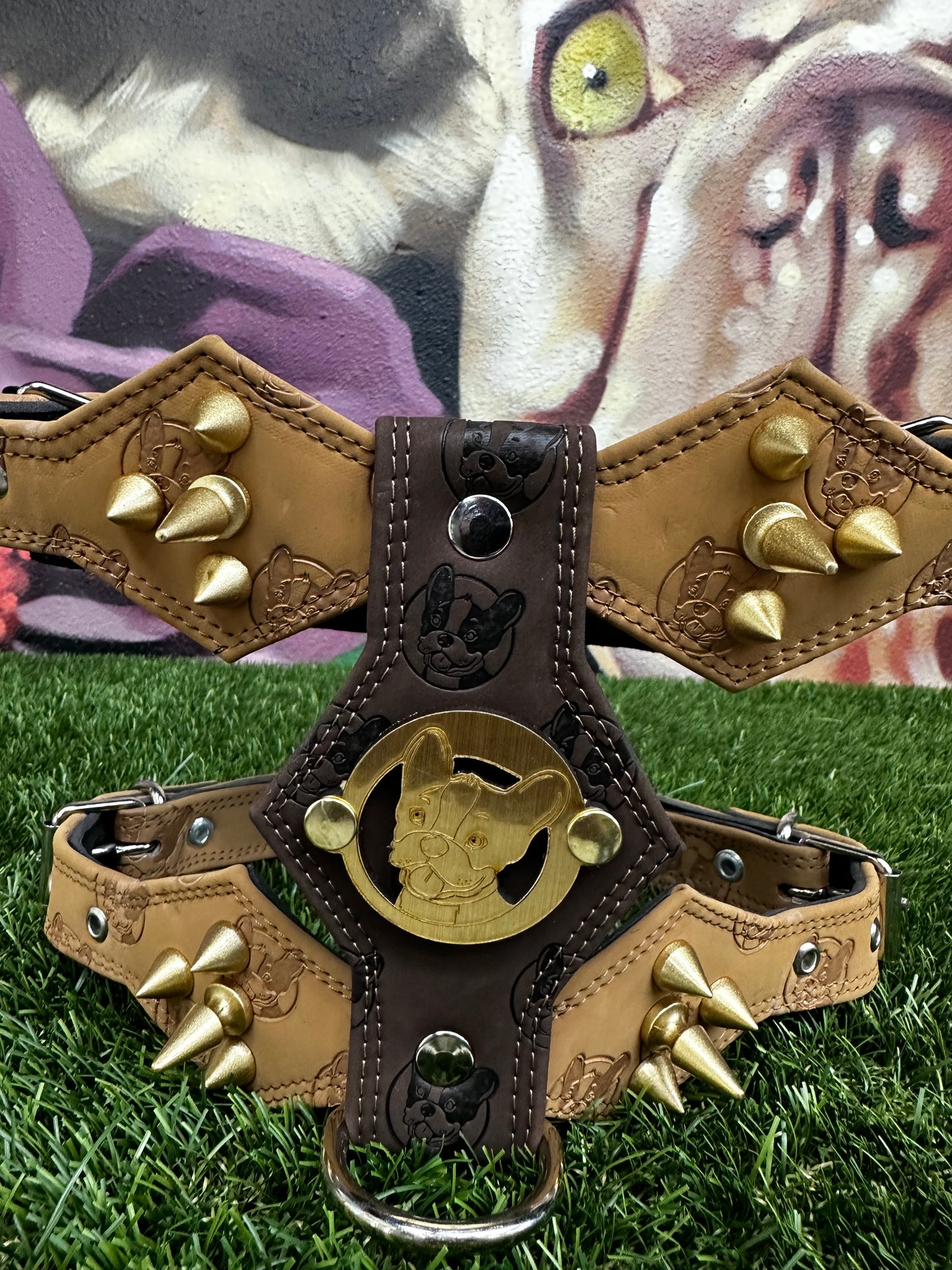 Top Dog Harness Tan and Brown