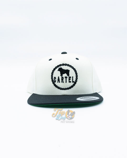 Black & White" Bulldog Cartel" Snapback